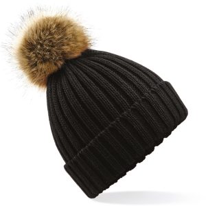 Pompon beanie