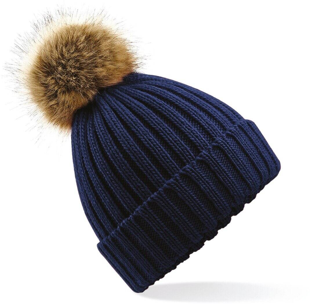 Pompon beanie