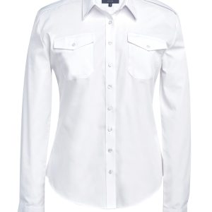 Dames pilotenblouse met lange mouwen
