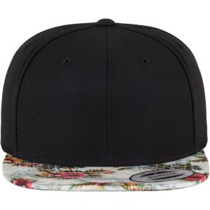 Snapbackpet met bloemetjes