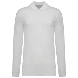 Bio180 piqué herenpolo lange mouwen
