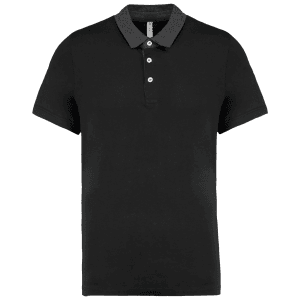Tweekleurige herenpolo jersey