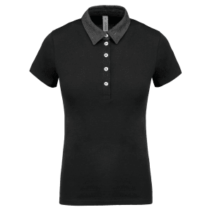 Tweekleurige damespolo jersey