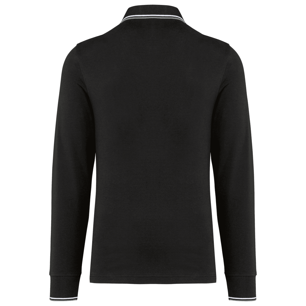 Heren polo van piquétricot met lange mouwen - Afbeelding 2