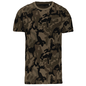 T-shirt camo korte mouwen