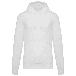 Ecologische herensweater met capuchon
