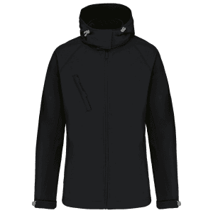 Dames softshell jas met afneembare capuchon
