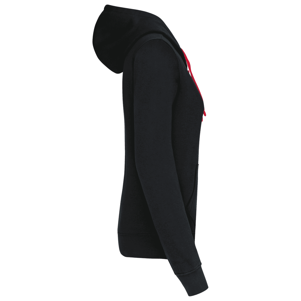 Damessweater met capuchon in contrasterende kleur - Afbeelding 6