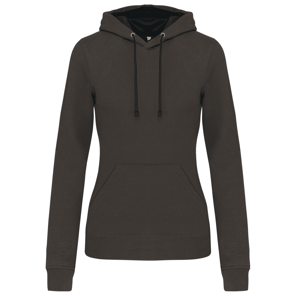 Damessweater met capuchon in contrasterende kleur