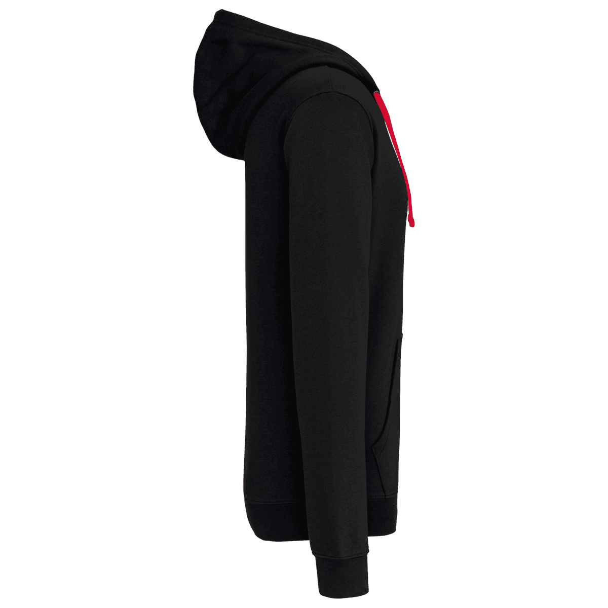 Herensweater met rits en capuchon in contrasterende kleur - Afbeelding 6
