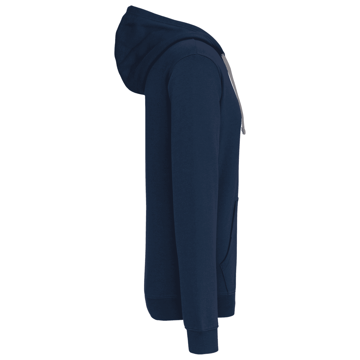 Herensweater met rits en capuchon in contrasterende kleur - Afbeelding 12