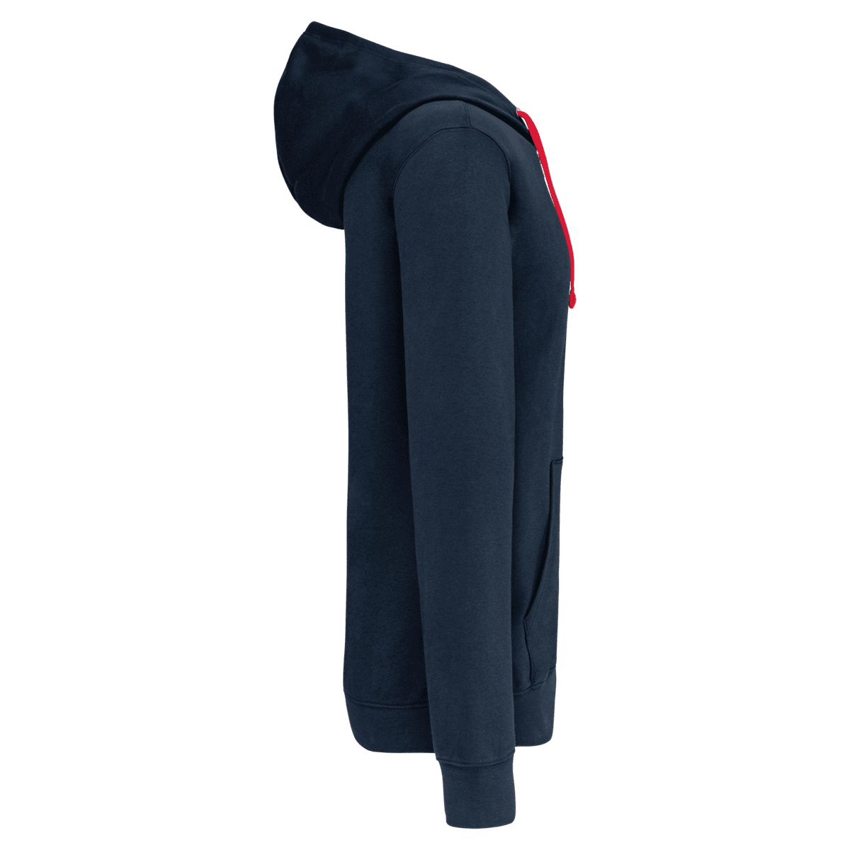 Herensweater met rits en capuchon in contrasterende kleur - Afbeelding 30