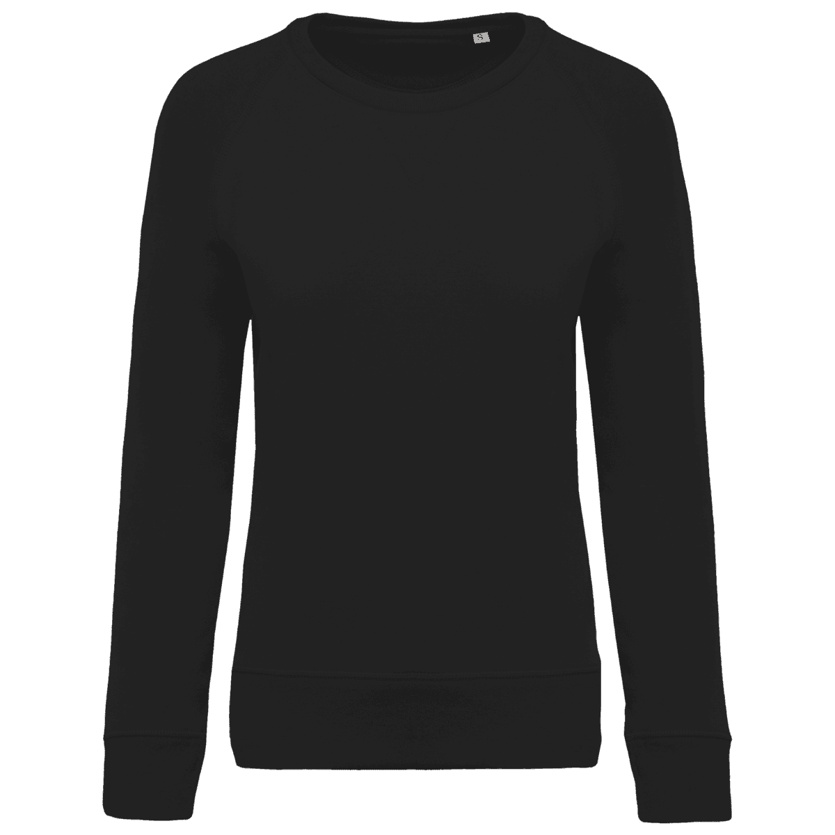 Damessweater BIO ronde hals raglanmouwen