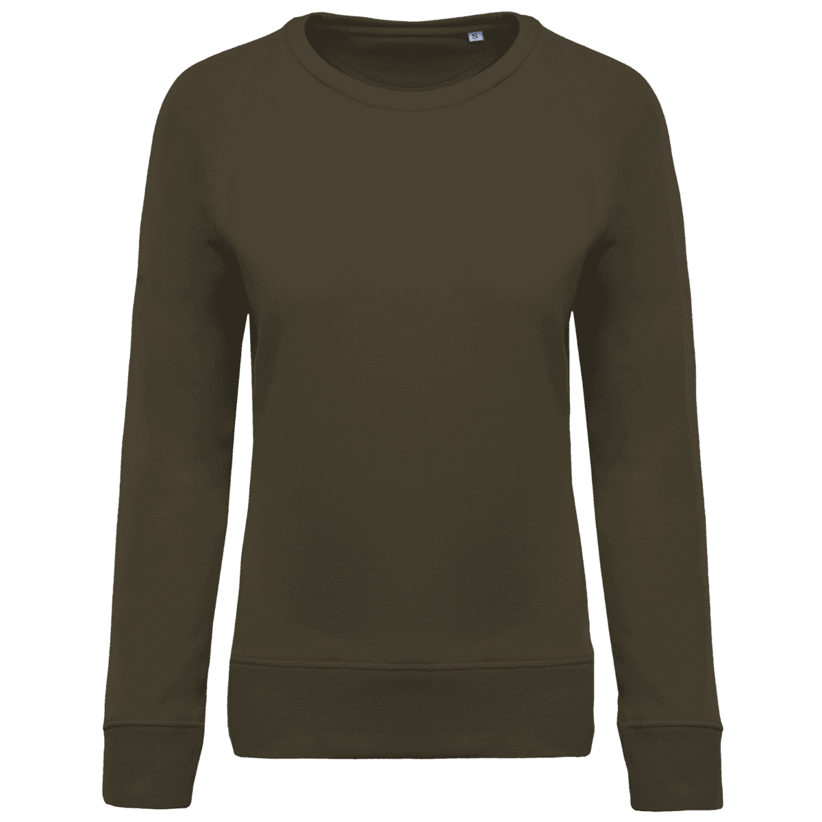 Damessweater BIO ronde hals raglanmouwen