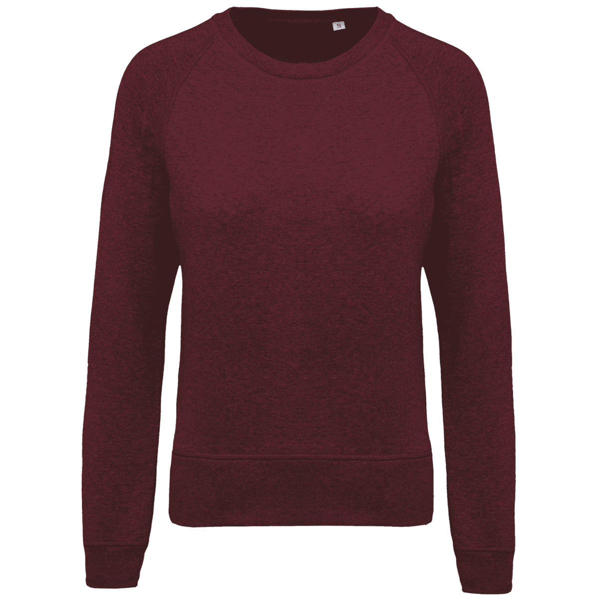 Damessweater BIO ronde hals raglanmouwen