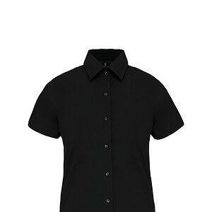 Dames stretch blouse korte mouwen