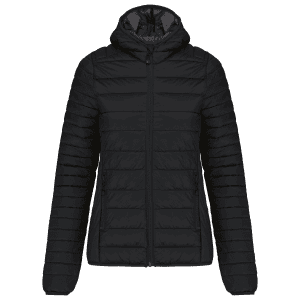 Ladies' lightweight hooded padded jacket