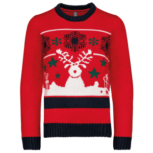 Kinder kersttrui met ronde hals