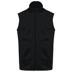 Ecologische uniseks bodywarmer van microfleece