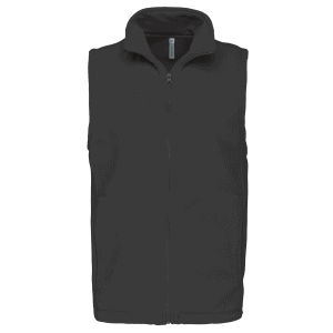 Bodywarmer van microfleece heren