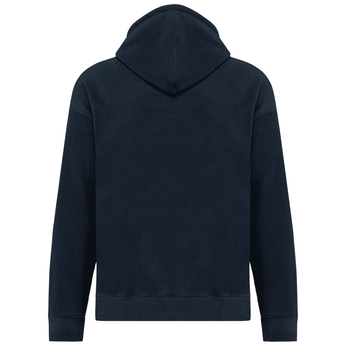 Oversized uniseks sweater met capuchon van gerecycled fleece - Afbeelding 5