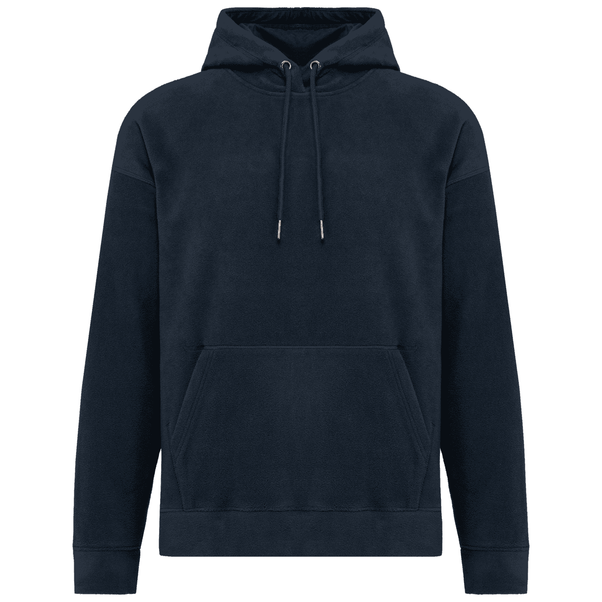 Oversized uniseks sweater met capuchon van gerecycled fleece