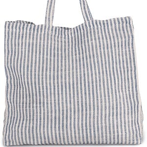 Gestreepte shopper van juco