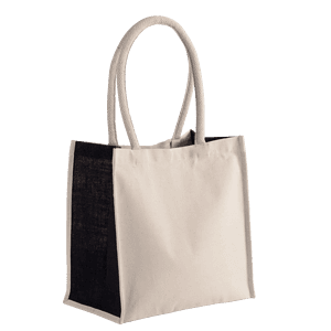 Shopper van katoen/jute - 17 L