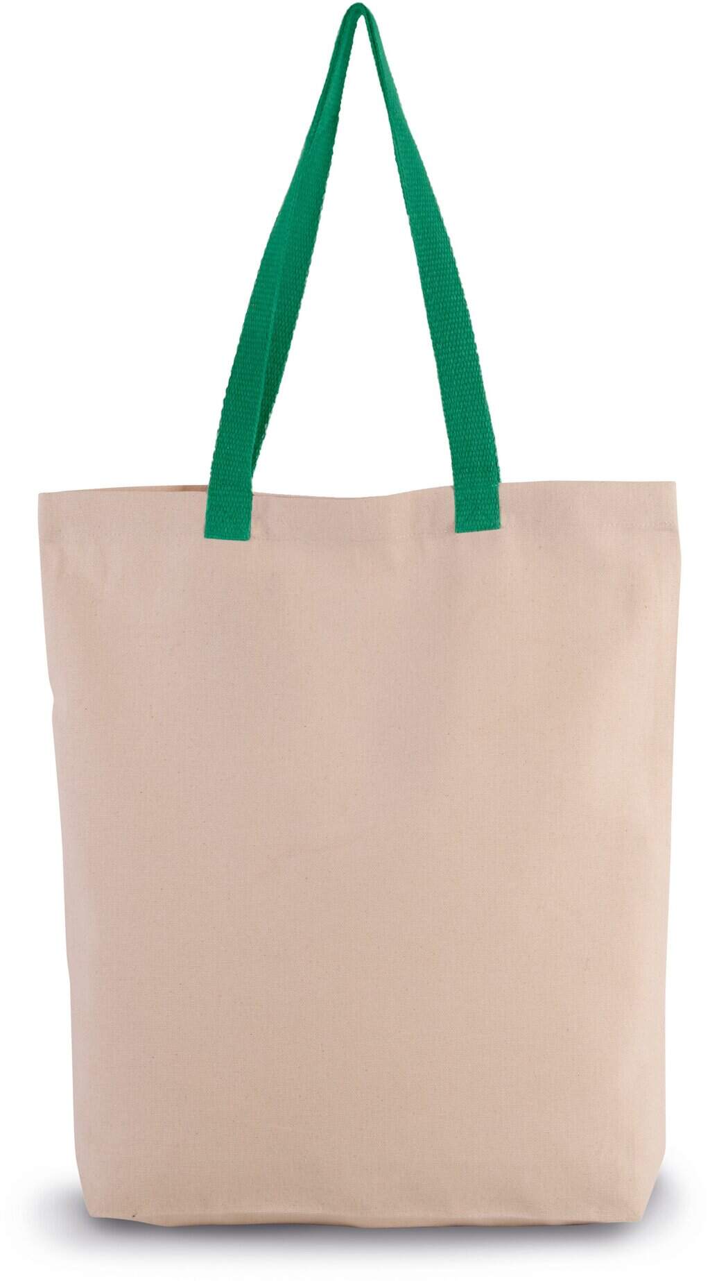 Shopper met plooi en contrasterend hengsel