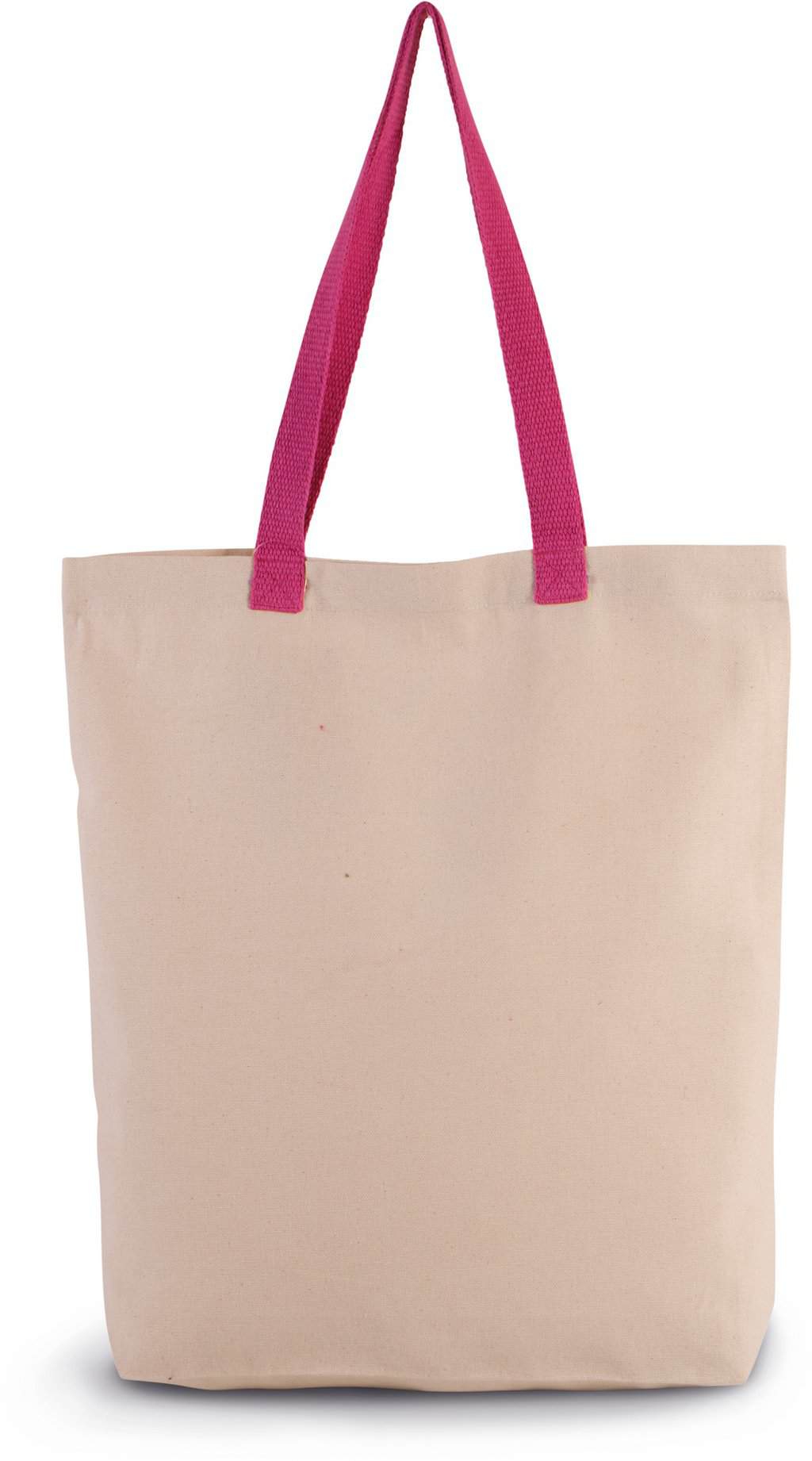 Shopper met plooi en contrasterend hengsel