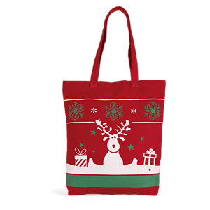 Shopper met kerstmotieven