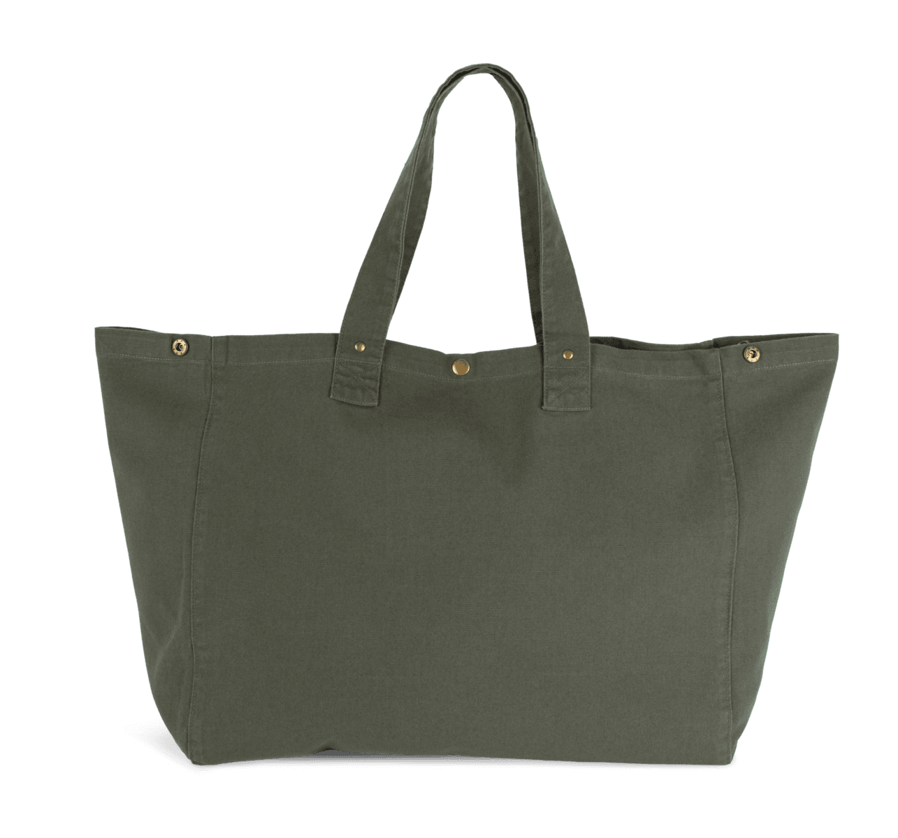 Shopper van verwassen katoen