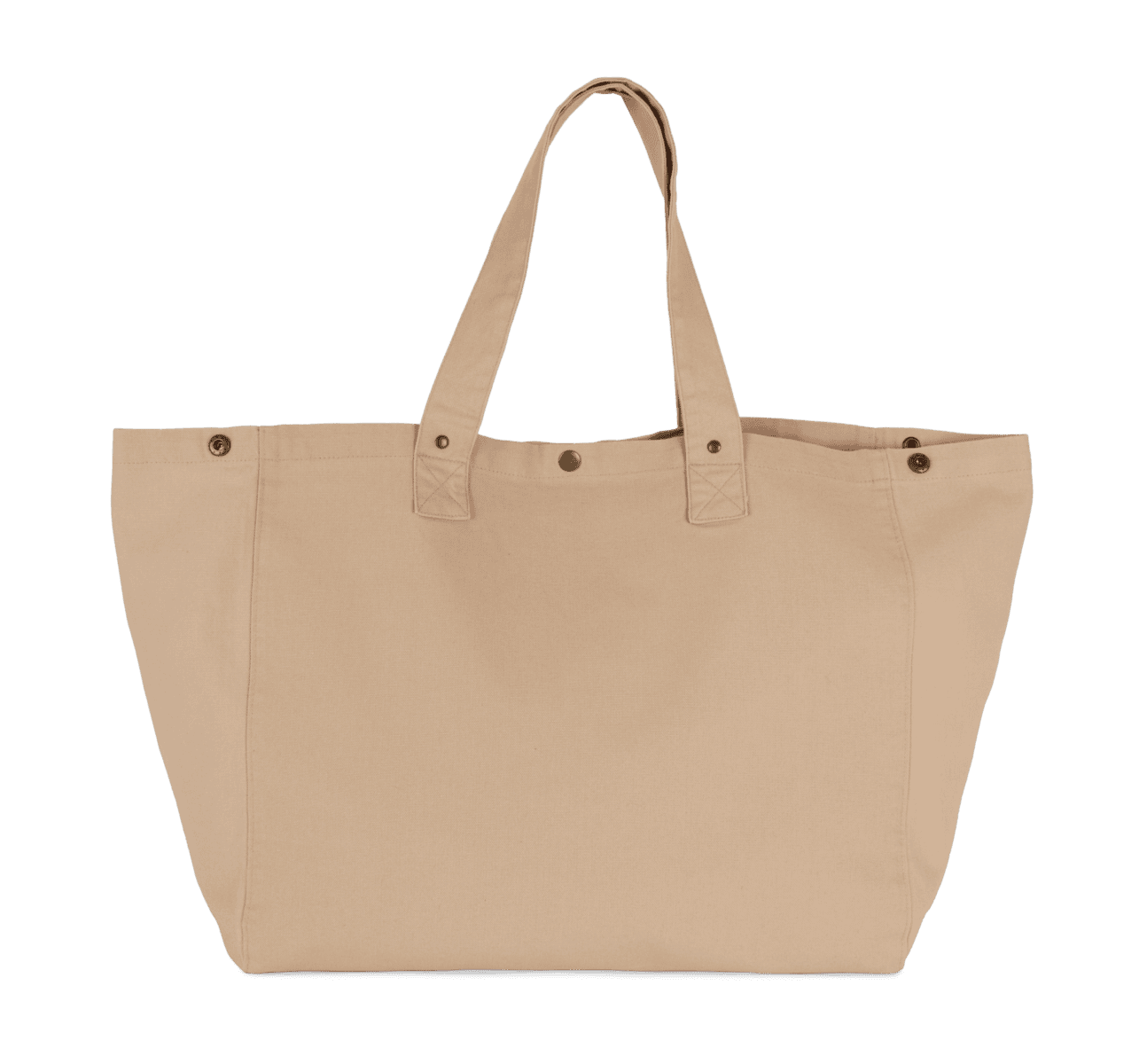 Shopper van verwassen katoen