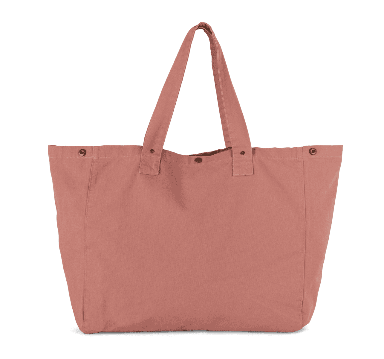 Shopper van verwassen katoen