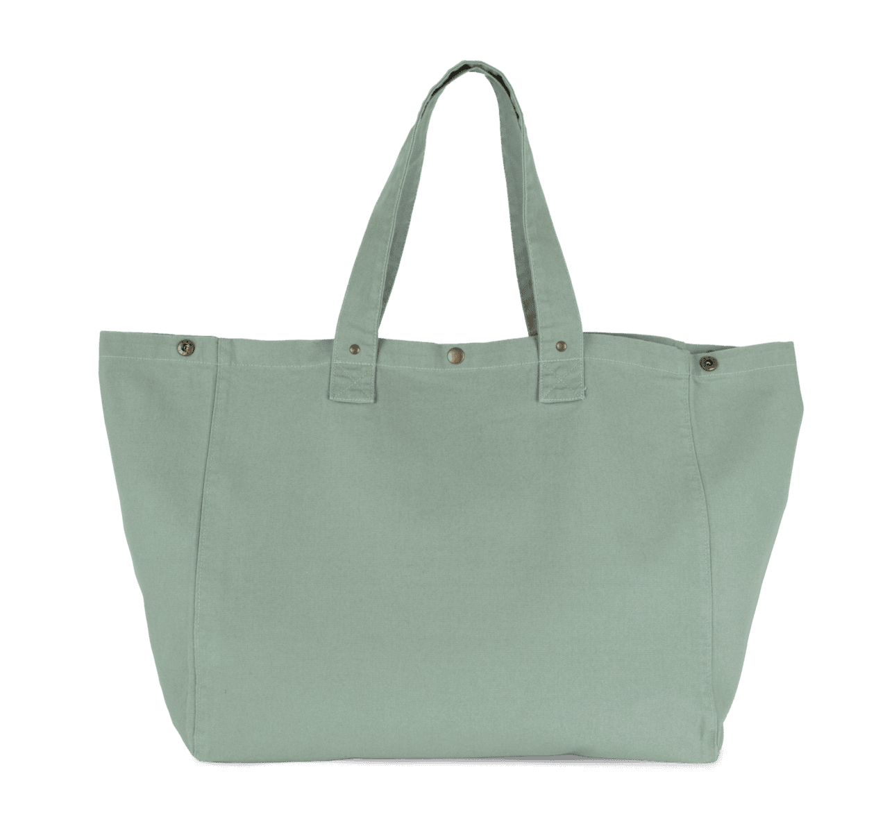 Shopper van verwassen katoen