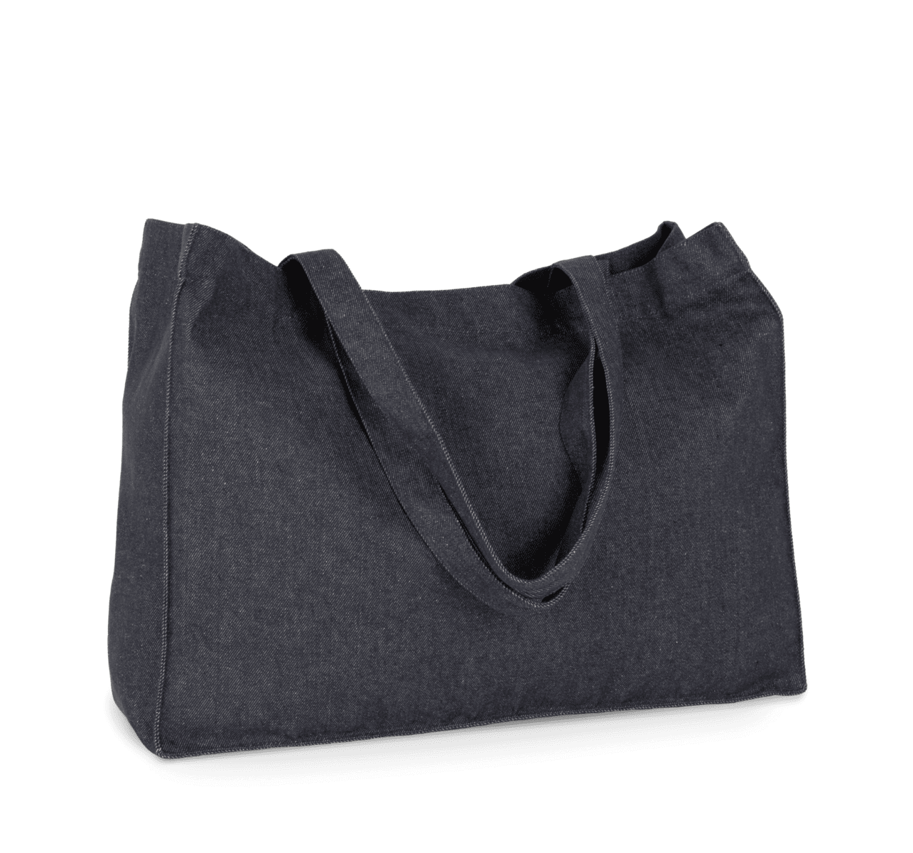 Grote shopper in denim - Afbeelding 3
