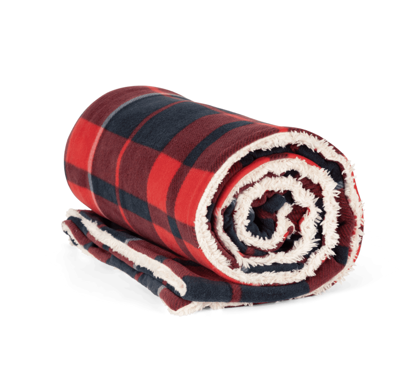 Plaid van sherpa
