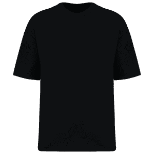 Ecologisch oversized verwassen heren-T-shirt