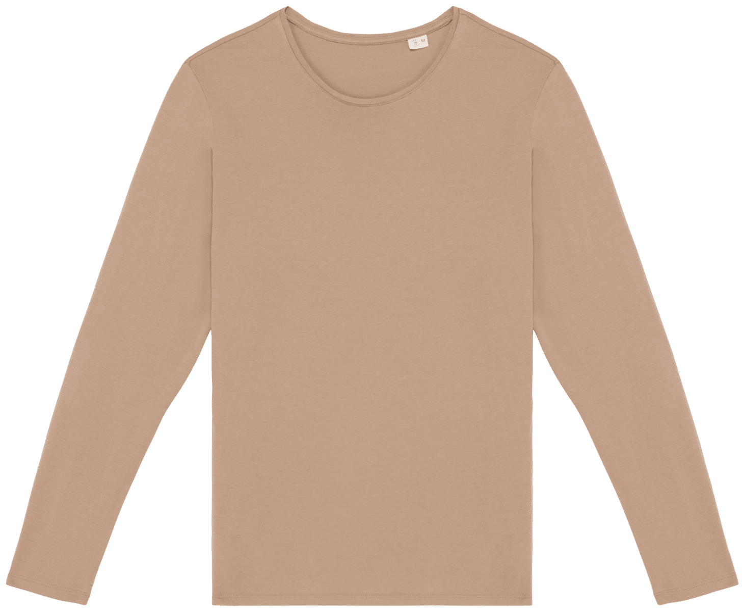 Ecologisch verwassen uniseks T-shirt lange mouwen