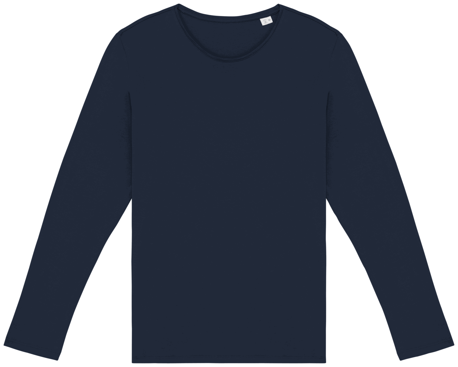 Ecologisch verwassen uniseks T-shirt lange mouwen