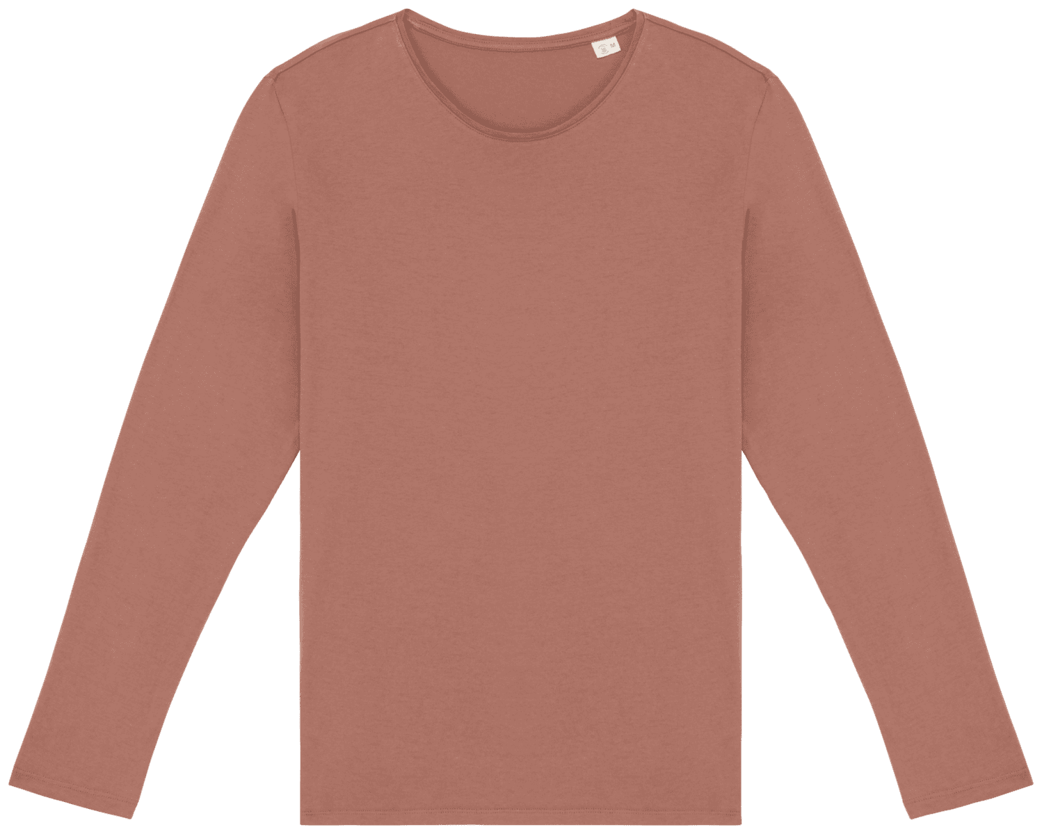 Ecologisch verwassen uniseks T-shirt lange mouwen