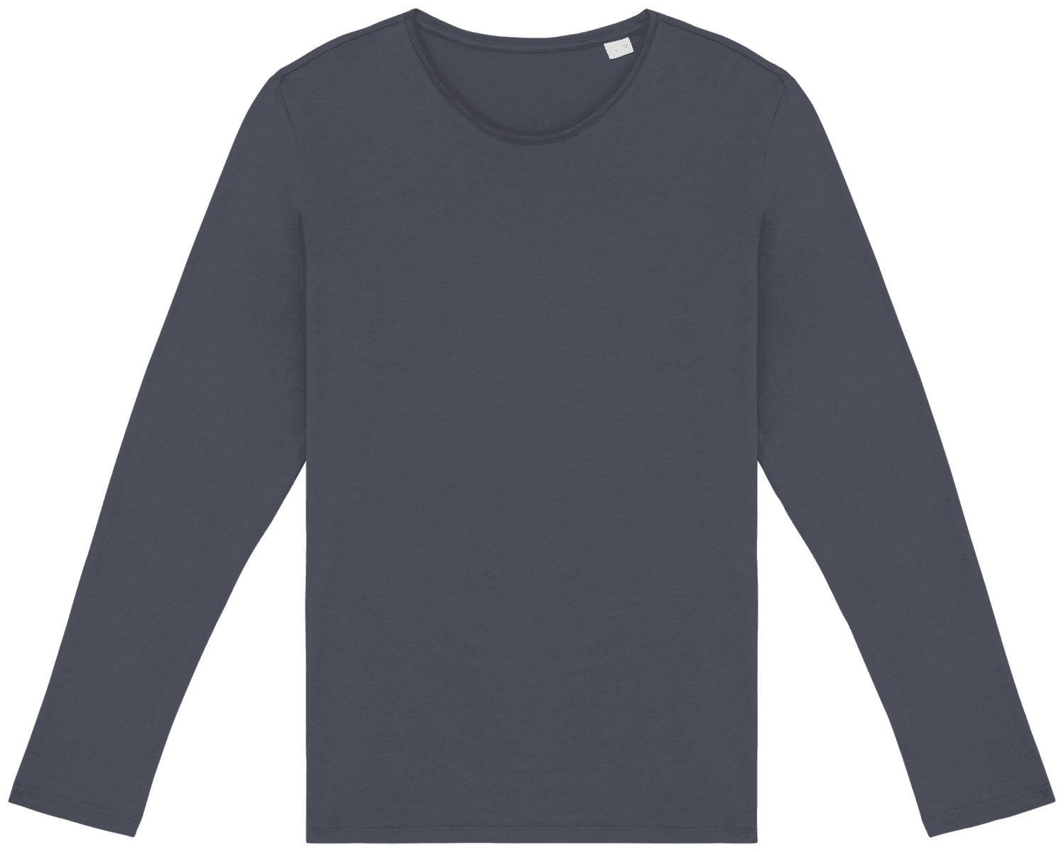 Ecologisch verwassen uniseks T-shirt lange mouwen