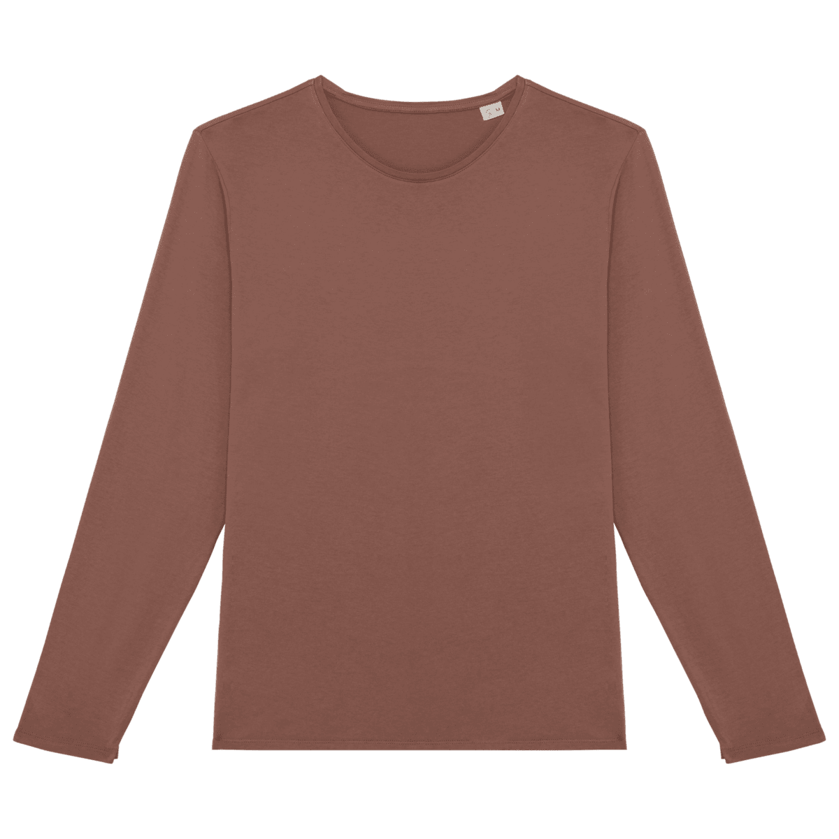 Ecologisch verwassen uniseks T-shirt lange mouwen