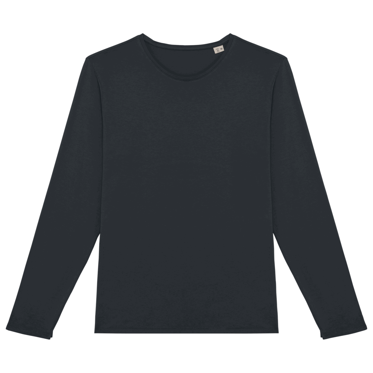 Ecologisch verwassen uniseks T-shirt lange mouwen