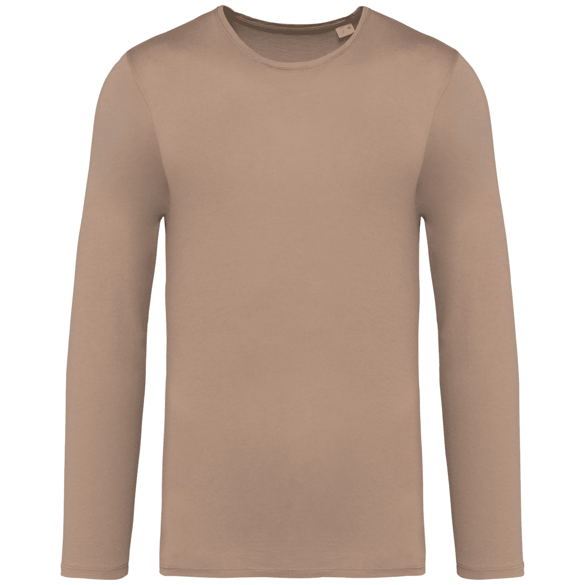 Ecologisch verwassen uniseks T-shirt lange mouwen