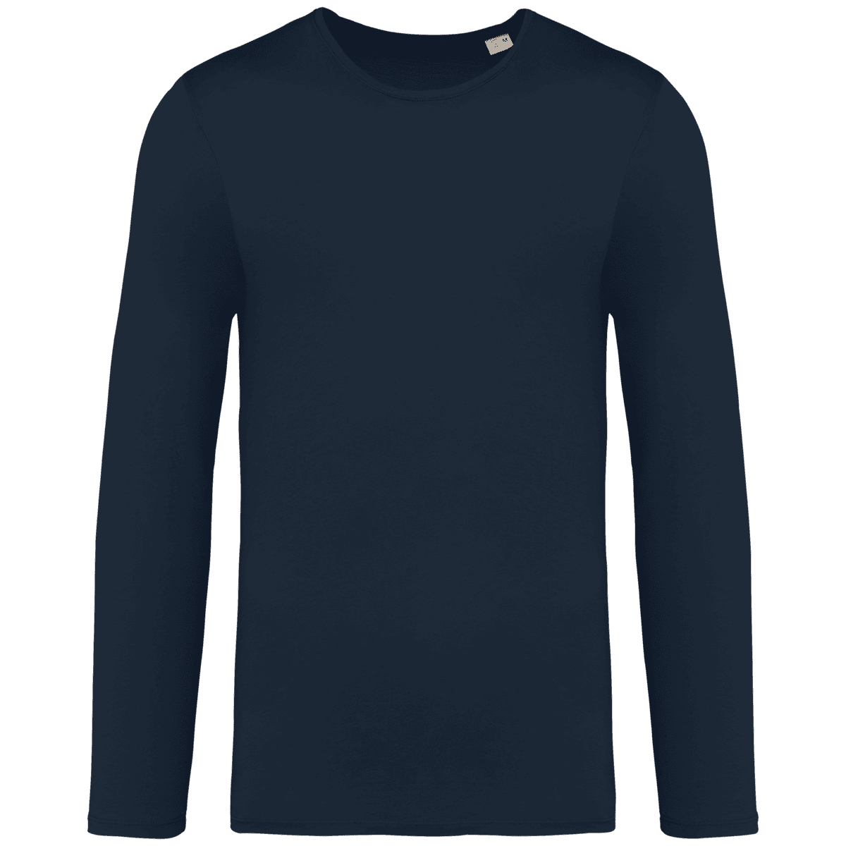 Ecologisch verwassen uniseks T-shirt lange mouwen