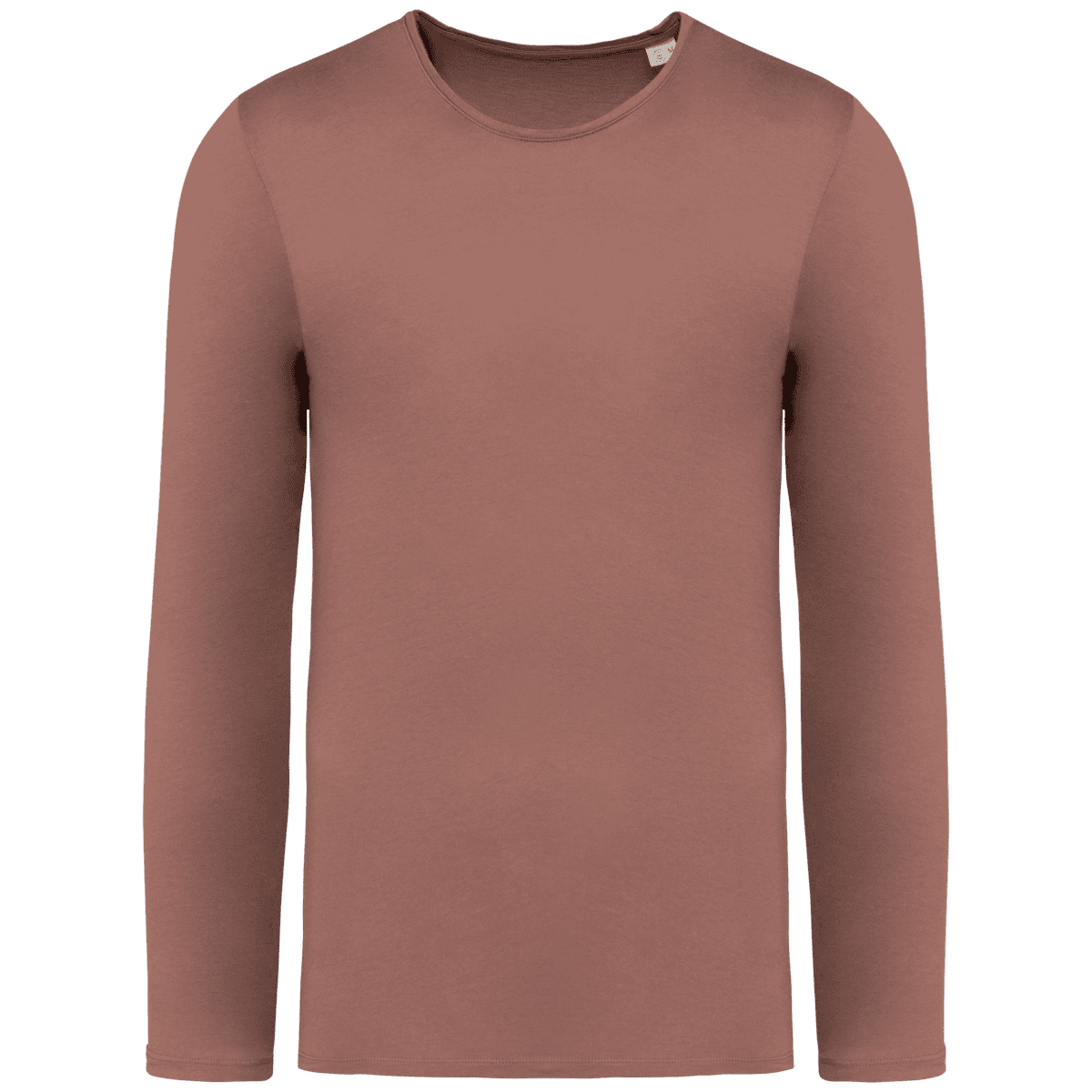 Ecologisch verwassen uniseks T-shirt lange mouwen