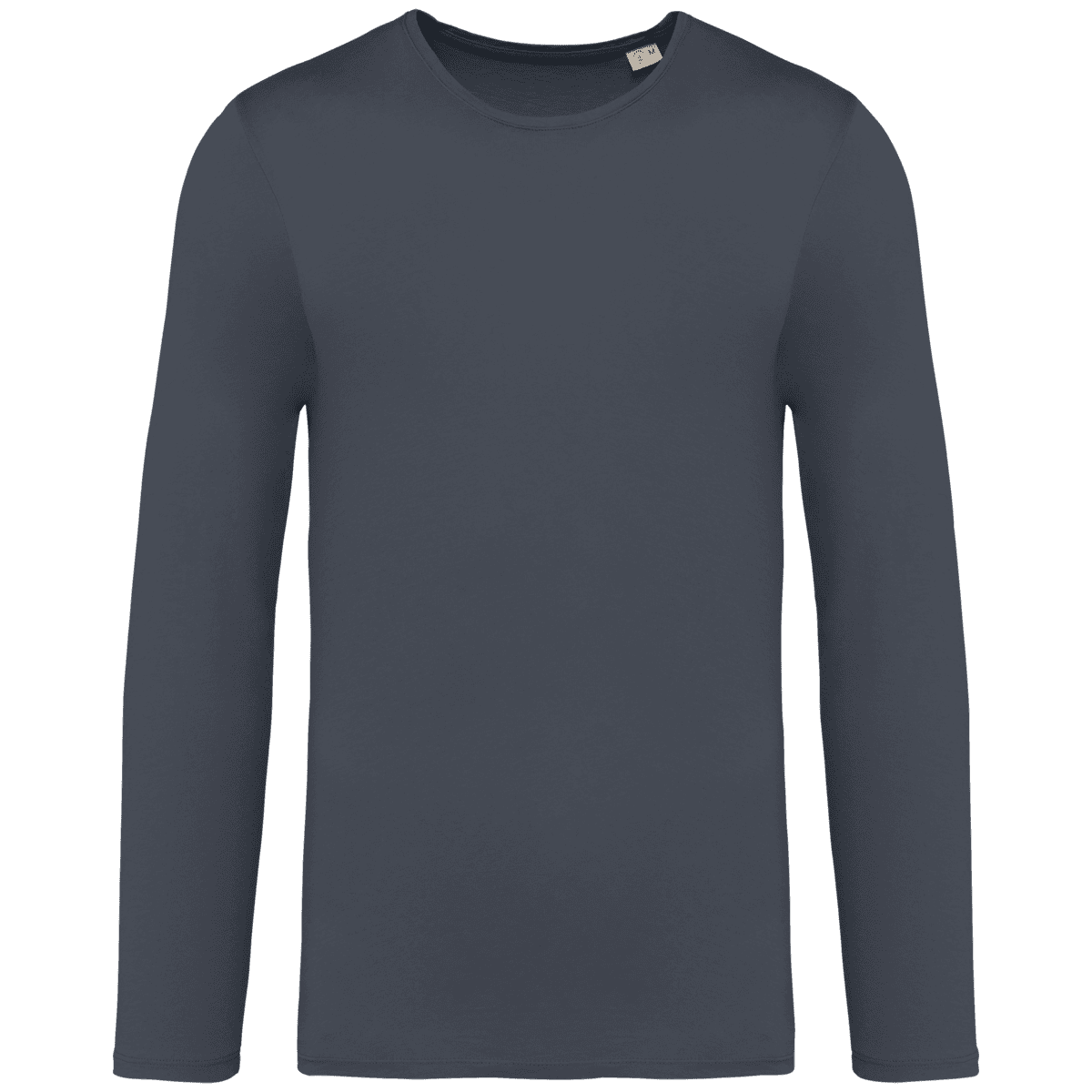 Ecologisch verwassen uniseks T-shirt lange mouwen