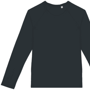 Ecologisch dames-T-shirt met lange raglanmouwen