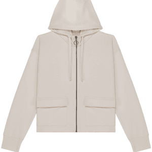 Ecologische sweatvest met capuchon French Terry